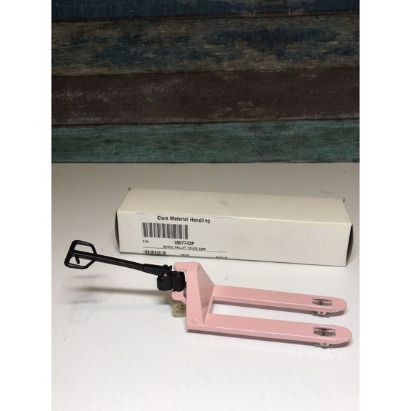 Pallet Jack Forklift Diecast Mini Toy Clark Model Pink - Picture 1 of 6